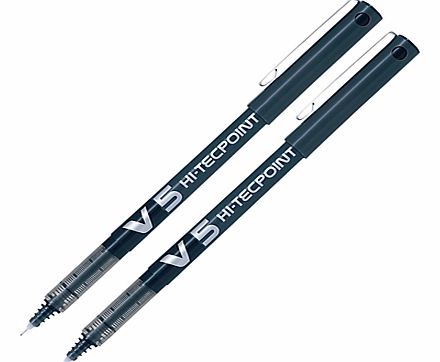Pilot V5 Hi-Techpoint Pens, Pack of 2
