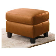 Pimlico Leather Footstool, Cognac