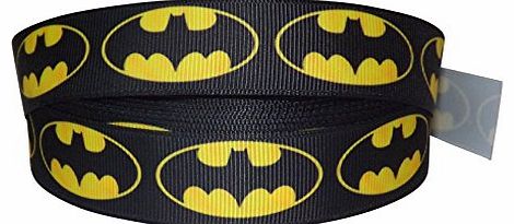 Pimp My Shoes 2m x 22mm BATMAN SUPER HERO CHARACTER GROSGRAIN RIBBON FOR CAKES BIRTHDAY CAKES GIFT WRAP WRAPPING R