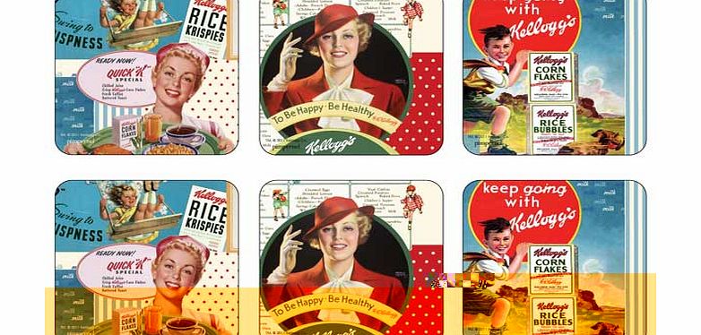 Pimpernel Vintage Kelloggs Coasters Set of 6