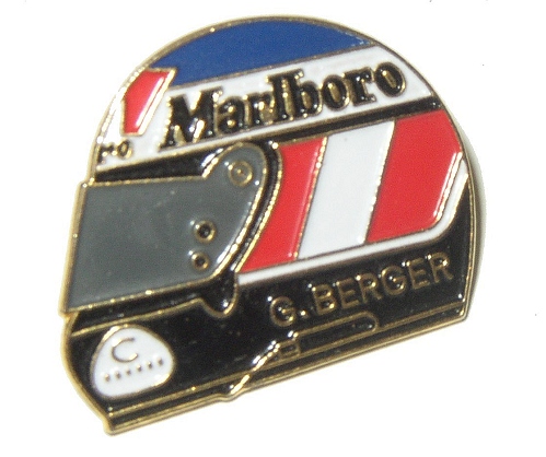 Pinbadges Berger Helmet Gold Trim Pinbadge