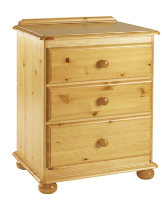 pine 3 Drawer Chest of Drawers Corndell Harvest