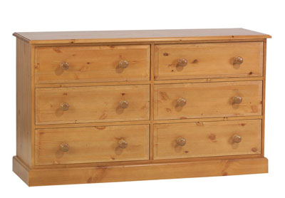 PINE 3 PLUS 3 WIDE CHEST SOMERSET