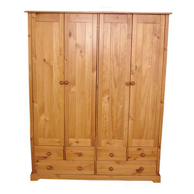 PINE 4 DOOR WARDROBE BALTIC