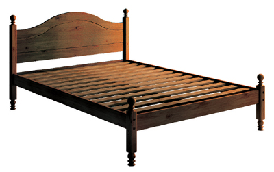pine 4FT BEDSTEAD LOW END DOVEDALE
