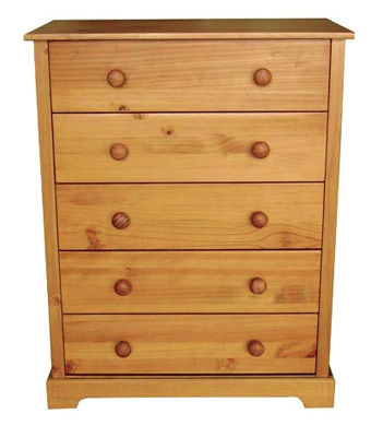 PINE 5 DRAWER CHEST BALTIC