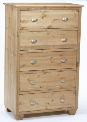 PINE 5 DRAWER MIDI CHEST MONTEM