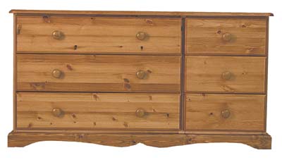 pine 6 DRAWER COMBINATION BADGER