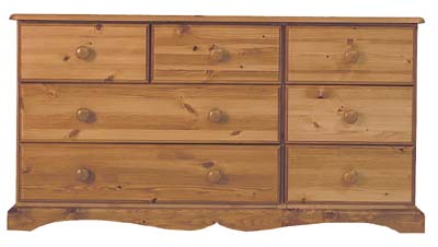 pine 7 DRAWER COMBINATION BADGER