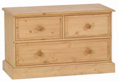 PINE BED END CHEST SINGLE