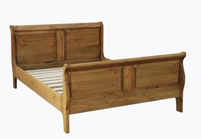 King  on Pine Bed Sleigh King Size Bed   Review  Compare Prices  Buy Online