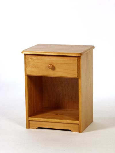 PINE BEDSIDE CABINET 1 DRAWER CALEDONIAN