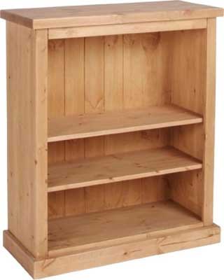 pine BOOKCASE 38.5IN x 32IN LOW CHUNKY DEVONSHIRE