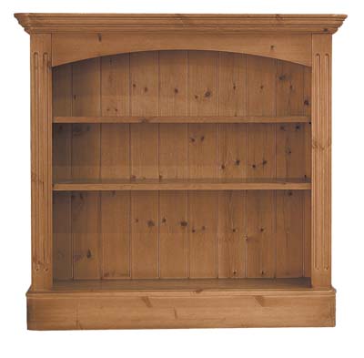 pine BOOKCASE 3FT x 3FT OLD MILL