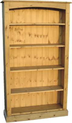 pine BOOKCASE 4 ADJUSTABLE SHELVES 66.5IN x 38IN