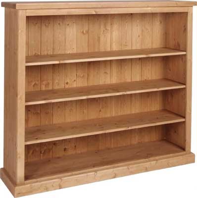 pine BOOKCASE 48.75IN x 52.5IN WIDE CHUNKY