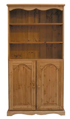 BOOKCASE 5FT WITH CUPBOARD BADGER