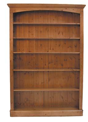 pine BOOKCASE 6FT 6IN x 4FT 6IN OLD MILL