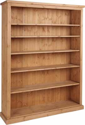 pine BOOKCASE 6FT TALL CHUNKY DEVONSHIRE