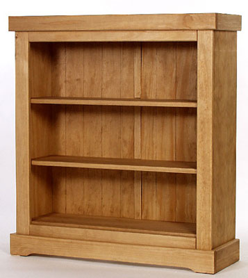 pine Bookcase Low 41in x 37.5in Santa Fe Value