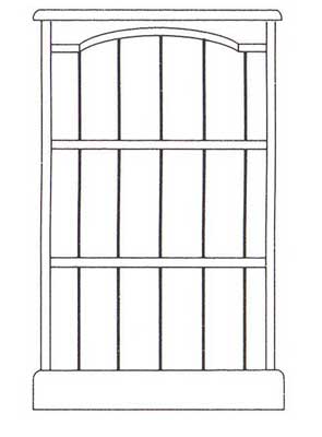 pine BOOKCASE LOW NARROW APPROX 3 x 2 ONE RANGE