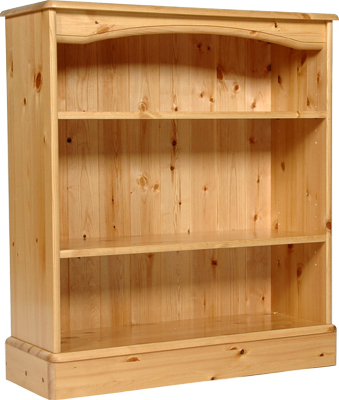 pine BOOKCASE LOW WIDE 36.5IN x 33IN ONE RANGE