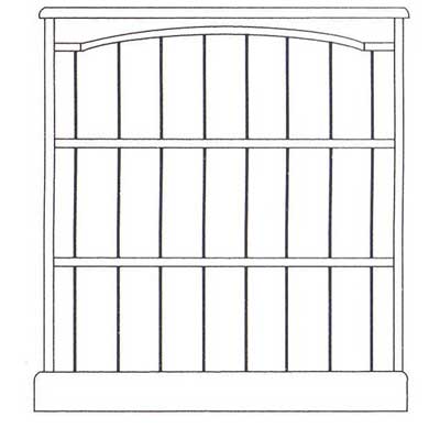 pine BOOKCASE LOW WIDE APPROX 3 x 3 ONE RANGE