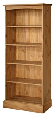 pine Bookcase Tall 70in x 29.5in Cotswold Value