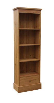 PINE BOOKCASE WITH DRAWER