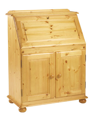 pine BUREAU CUPBOARD CORNDELL HARVEST