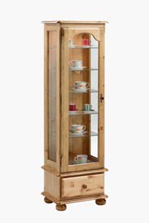 PINE CABINET 1 DRAWER NICHE CORNDELL HARVEST