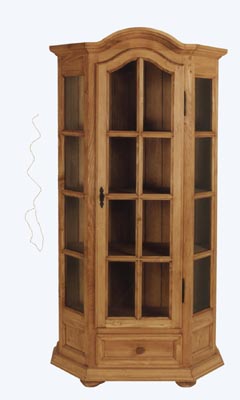 pine CABINET GLAZED INSBRUCK