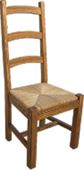 pine CHAIR RUSH SEAT RUSTIC