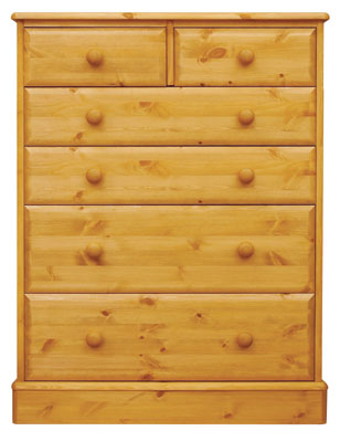 pine CHEST 2 2 2 DEEP DRAWER SHERWOOD