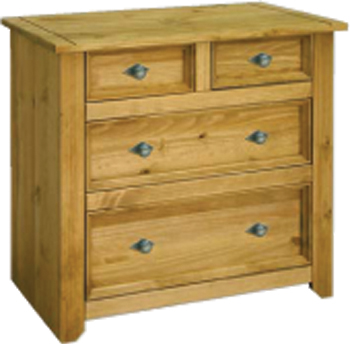 PINE CHEST 2 2 DRAWER AMALFI