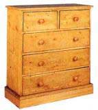 pine CHEST 2 OVER 3 DRAWER CHEST CORNISH