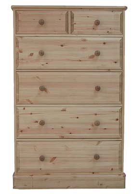 pine CHEST 2 OVER 4 DEEP OLD MILL