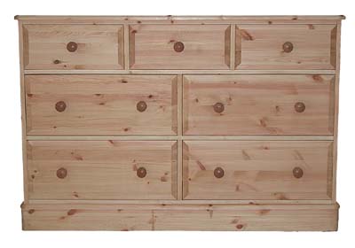 pine CHEST 3 OVER 4 OLD MILL