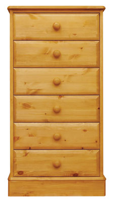 pine CHEST 6 DRAWER SHERWOOD