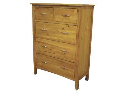 PINE CHEST OF DRAWERS 2 OVER 3 MAYFAIR