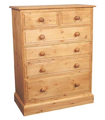 pine CHEST OF DRAWERS 2 OVER 4 ROMNEY