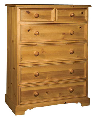 pine CHEST OF DRAWERS 2 OVER 4 ROSSENDALE Pt4