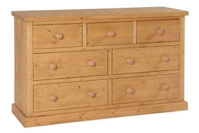 pine CHEST OF DRAWERS 3 4 CHUNKY PINE