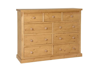 pine CHEST OF DRAWERS 3 6 CHUNKY PINE
