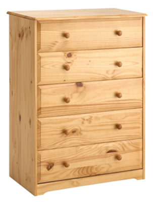 CHEST OF DRAWERS 5 DRAWER BALMORAL
