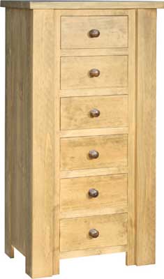 CHEST OF DRAWERS 6 DRAWER TALL BOSTON