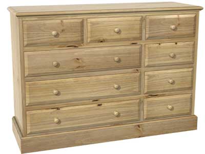 CHEST OF DRAWERS 9 DRAWER BURFORD