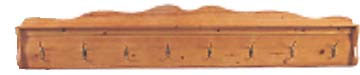 PINE COAT RACK 8 HOOK