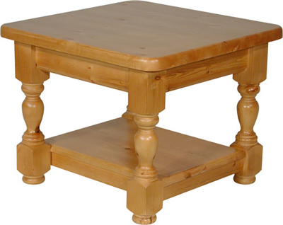pine COFFEE TABLE 2ftx2ft WITH SHELF Pt4