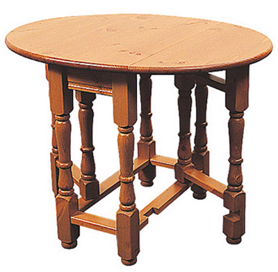 pine Coffee Table Turned Gateleg